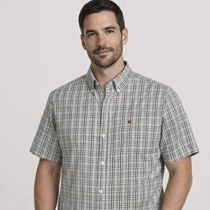Quiksilver Black and White Checkered Shirt